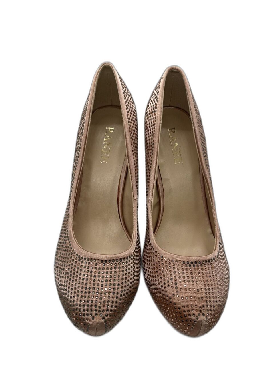 Ranne Stiletto Heels Pumps Rhinestone Embellished Round Toe  Size 7.5 - Picture 4 of 15